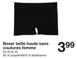 Zeeman Boxer taille haute sans coutures femme offre