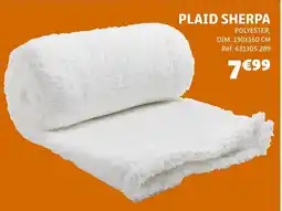 Gifi Plaid sherpa offre