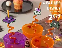 Gifi 4 pailles disney offre