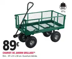 E.Leclerc Jardi Chariot de jardin grillage offre