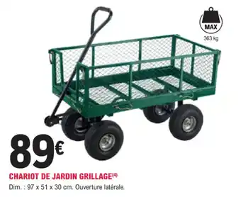 E.Leclerc Jardi Chariot de jardin grillage offre