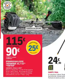 E.Leclerc Jardi Débroussailleuse thermique 42,7 cc foxter offre