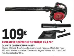 E.Leclerc Jardi Aspirateur souffleur thermique 25,4 cc offre
