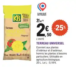 E.Leclerc Jardi Terreau universel offre