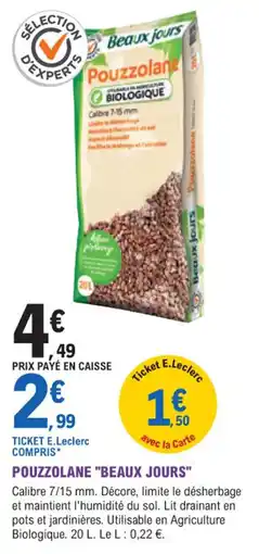 E.Leclerc Jardi Pouzzolane beaux jours offre