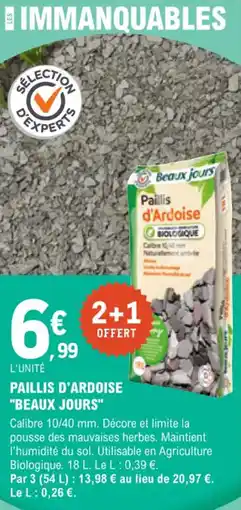 E.Leclerc Jardi Paillis d'ardoise beaux jours offre