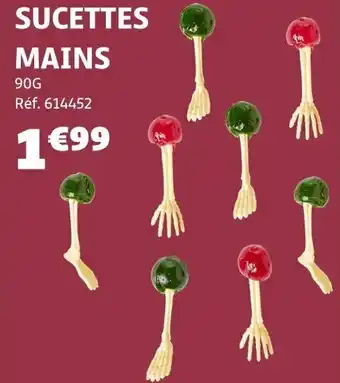 Gifi Sucettes mains offre
