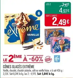 Match Cônes glacés extrême offre