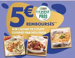 Match SUR L'ACHAT DE 5 PLATS CUISINÉS PAR NOS PROS offre