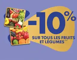 Match SUR TOUS LES FRUITS ET LÉGUMES offre