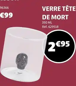 Gifi Verre tête de mort offre