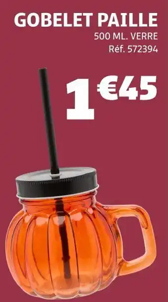 Gifi Gobelet paille offre