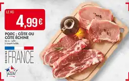 Match Porc côte qu cote echine offre