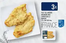 Match Filet de limande meunière msc carrefour le marché offre