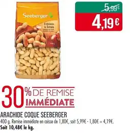 Match Arachide coque seeberger offre