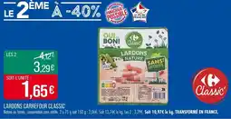 Match Lardons carrefour classic offre