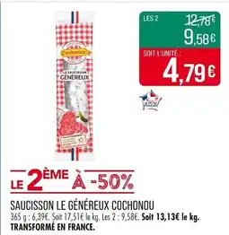 Match Saucisson le généreux cochonou offre