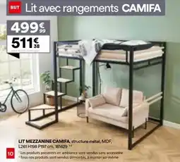 BUT Tous - lit mezzanine camifa offre