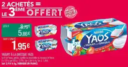 Match Yaourt à la grecque yaos offre