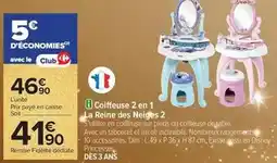 Carrefour Dim - coiffeuse 2 en 1 offre