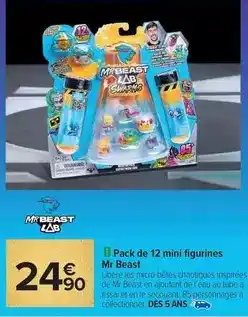 Carrefour Pack de 12 mini figurines offre