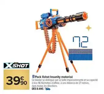 Carrefour Zuru - pack xshot insanity motorisé offre