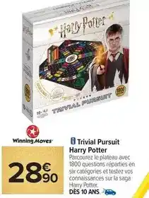 Carrefour Harry potter - trivial pursuit offre