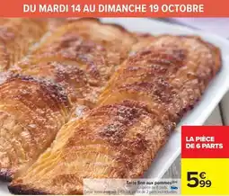 Carrefour Drive Tarte fine aux pommes offre