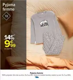Carrefour Drive Tex - pyjama femme offre