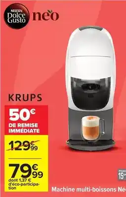 Carrefour Drive Nescafé - machine multi-boissons ne offre