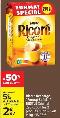 Carrefour Drive Nestlé - ricoré recharge format spécial offre