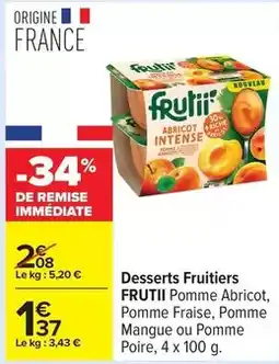 Carrefour Drive Desserts offre