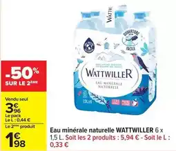 Carrefour Drive Wattwiller - eau minérale naturelle offre