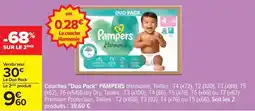 Carrefour Drive Pampers - couches due pack offre