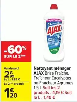 Carrefour Drive Ajax - nettoyant ménager offre