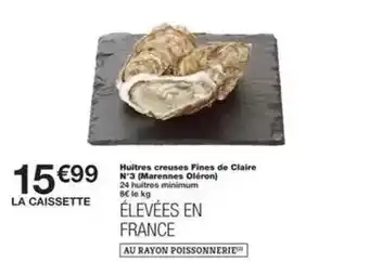 Monoprix Oléron - huitres creuses fines de claire n°3 offre