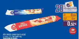 Match CARREFOUR CLASSIC’ Pâte brisée offre