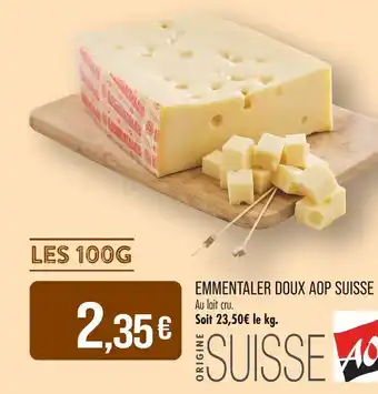 Match Emmentaler Doux AOP Suisse offre