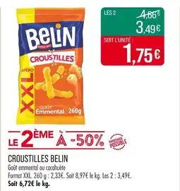 Match Belin Croustilles Apéro XXL Goût Emmental offre