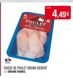 Match BRUNO SIEBERT Cuisse de poulet offre