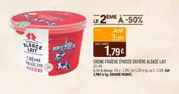Match ALSACE LAIT Crème fraîche épaisse entière offre