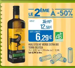 Match TERRA DELYSSA Huile d'olive vierge extra bio offre