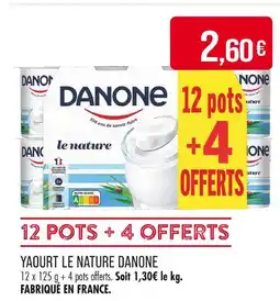 Match DANONE Yaourt offre