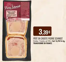 Match Pierre Schmidt Pâté en croûte offre
