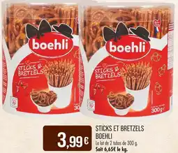 Match BOEHLI Sticks et Bretzels offre