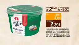 Match ALSACE LAIT Fromage blanc bibeleskaes aux fines herbes offre