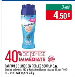 Match SOUPLINE▲ Parfum de linge en perles offre