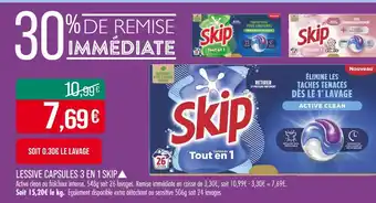 Match Skip Lessive capsules 3 en 1▲ offre