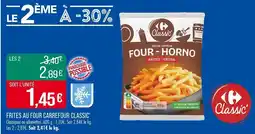Match Frites au four carrefour classic offre