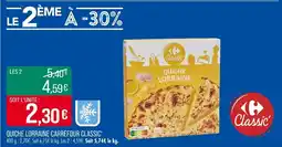 Match Quiche lorraine carrefour classic offre